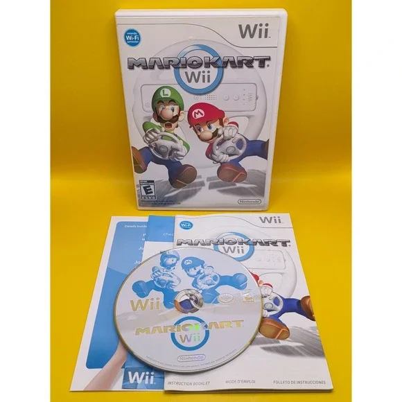 Mario Kart Wii (Nintendo, 2008) - CIB, Authentic, Tested - Picture 1 of 5